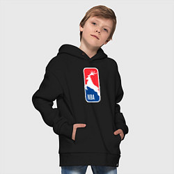 Толстовка оверсайз детская NBA - Bucks, цвет: черный — фото 2