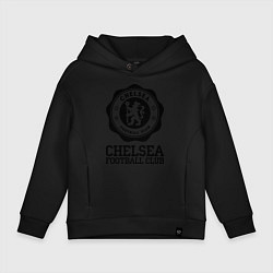 Толстовка оверсайз детская Chelsea FC: Emblem, цвет: черный