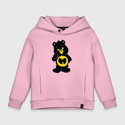 Толстовка оверсайз детская Wu-Tang Bear, цвет: светло-розовый