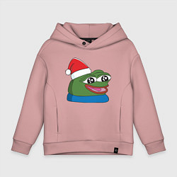 Детское худи оверсайз Pepe, pepe happy, Пепе хеппи, pepe happy new year