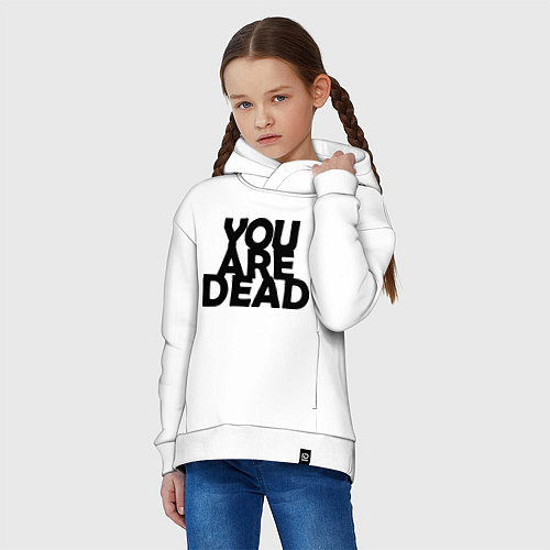 Детское худи оверсайз DayZ: You are Dead / Белый – фото 3