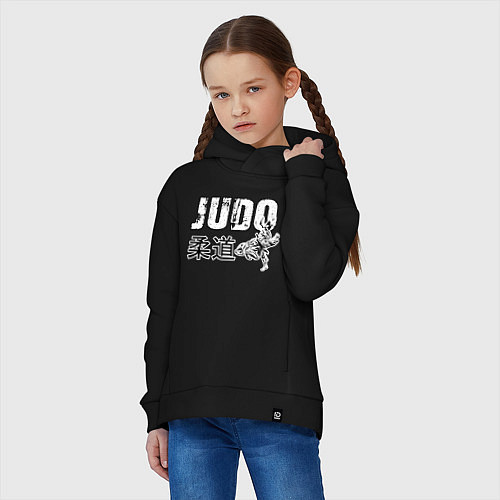 Детское худи оверсайз Style Judo / Черный – фото 3