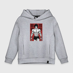 Толстовка оверсайз детская Эстетика Баки, цвет: меланж