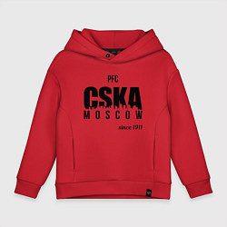 Толстовка оверсайз детская CSKA since 1911, цвет: красный