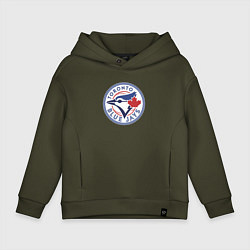 Толстовка оверсайз детская Toronto Blue Jays, цвет: хаки