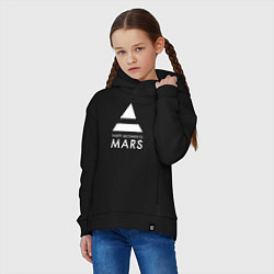 Толстовка оверсайз детская 30 Seconds to Mars: 30 секунд, цвет: черный — фото 2