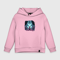 Толстовка оверсайз детская Террорблэйд арт, цвет: светло-розовый