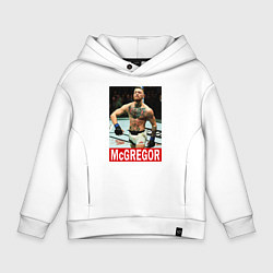 Толстовка оверсайз детская Конор МакГрегор McGregor, цвет: белый