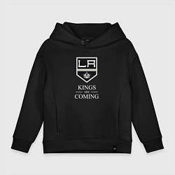 Толстовка оверсайз детская Los Angeles Kings, Лос Анджелес Кингз, цвет: черный