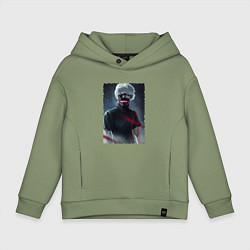 Толстовка оверсайз детская Опасный Кен, цвет: авокадо