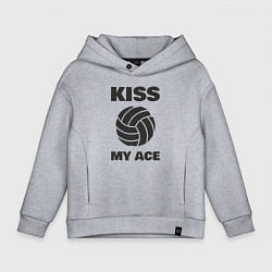 Толстовка оверсайз детская Volleyball - Kiss My Ace, цвет: меланж