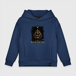 Толстовка оверсайз детская ELDEN RING SYMBOL LOGO, цвет: тёмно-синий