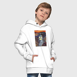 Толстовка оверсайз детская БЕНДЕР КРИК BENDER, цвет: белый — фото 2