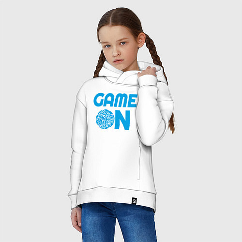 Детское худи оверсайз Volleyball Game On / Белый – фото 3