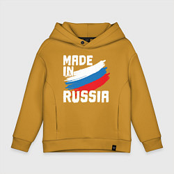 Толстовка оверсайз детская In Russia, цвет: горчичный