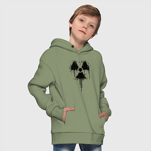 Детское худи оверсайз Атомный символ / Авокадо – фото 4