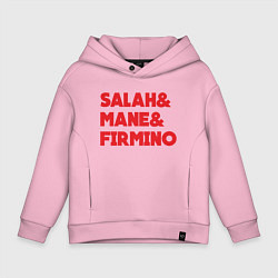 Толстовка оверсайз детская Salah - Mane - Firmino, цвет: светло-розовый