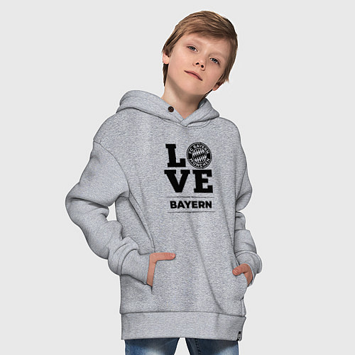 Детское худи оверсайз Bayern Love Классика / Меланж – фото 4
