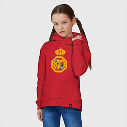 Толстовка оверсайз детская Football - Real Madrid, цвет: красный — фото 2