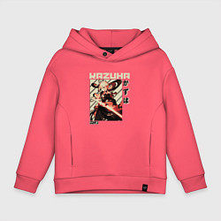 Толстовка оверсайз детская Kazuha геншин, цвет: коралловый