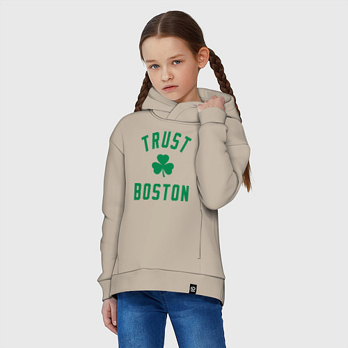 Детское худи оверсайз Trust Boston / Миндальный – фото 3