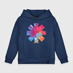 Толстовка оверсайз детская RHCP Color, цвет: тёмно-синий