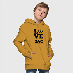 Толстовка оверсайз детская JAC Love Classic, цвет: горчичный — фото 2