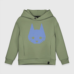 Толстовка оверсайз детская Stray Blue, цвет: авокадо