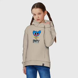 Толстовка оверсайз детская PP Blue Huggie Waggie, цвет: миндальный — фото 2