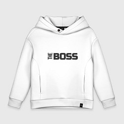 Толстовка оверсайз детская THE BOSS, цвет: белый