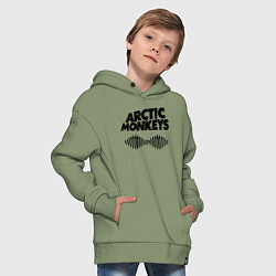 Толстовка оверсайз детская Arctic Monkeys, цвет: авокадо — фото 2