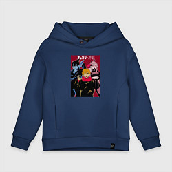 Толстовка оверсайз детская Человек-бензопила Chainsaw Man Аниме, цвет: тёмно-синий