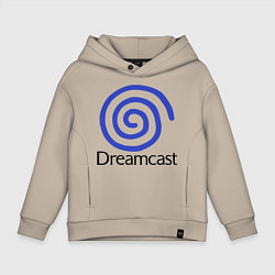 Толстовка оверсайз детская Sega dreamcast, цвет: миндальный