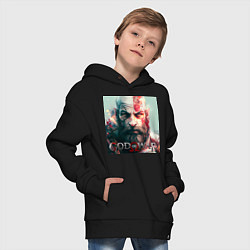 Толстовка оверсайз детская God of War, Ragnarok, цвет: черный — фото 2
