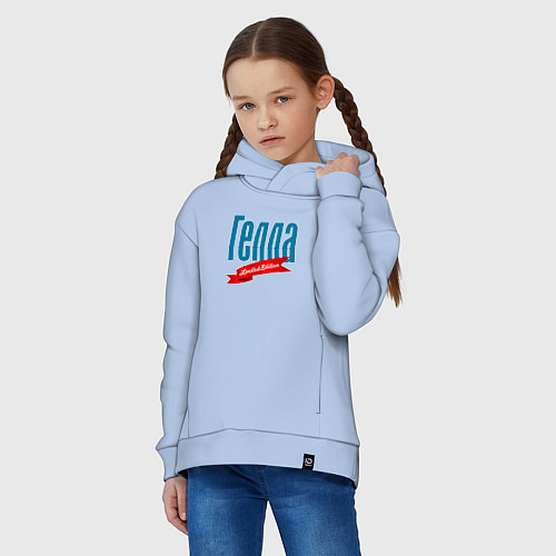 Детское худи оверсайз Гелла - limited edition / Мягкое небо – фото 3