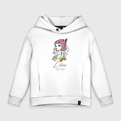 Толстовка оверсайз детская Elena - pulp fiction, цвет: белый