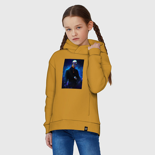 Детское худи оверсайз Spaceman I / Горчичный – фото 3