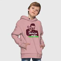 Толстовка оверсайз детская DM portrait, цвет: пыльно-розовый — фото 2