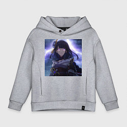 Толстовка оверсайз детская Raiden love, цвет: меланж