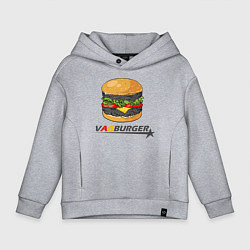 Толстовка оверсайз детская VAGburger tyres, цвет: меланж