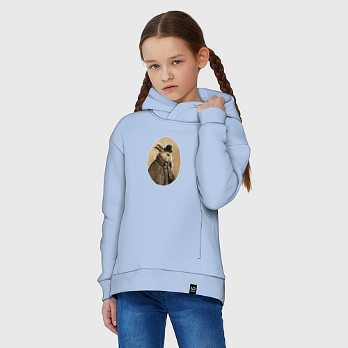 Детское худи оверсайз Rabbit in a hat / Мягкое небо – фото 3