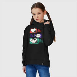 Толстовка оверсайз детская The good the bad the cool, цвет: черный — фото 2