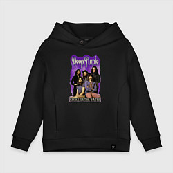 Толстовка оверсайз детская Deep Purple rock, цвет: черный
