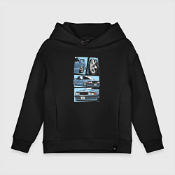 Детское худи оверсайз Mercedes-Benz 190E V1