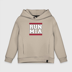 Толстовка оверсайз детская Run Miami Heat, цвет: миндальный