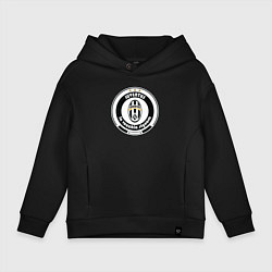 Толстовка оверсайз детская Juventus club, цвет: черный