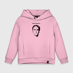 Толстовка оверсайз детская Без Лица, цвет: светло-розовый