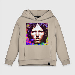 Детское худи оверсайз Jim Morrison Glitch 25 Digital Art