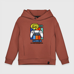 Толстовка оверсайз детская Gamer by night, цвет: кирпичный