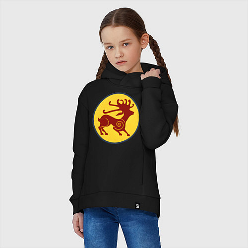 Детское худи оверсайз Царские скифы Total War: Rome II / Черный – фото 3
